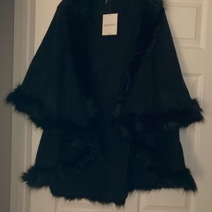 Black dress cover-up cape